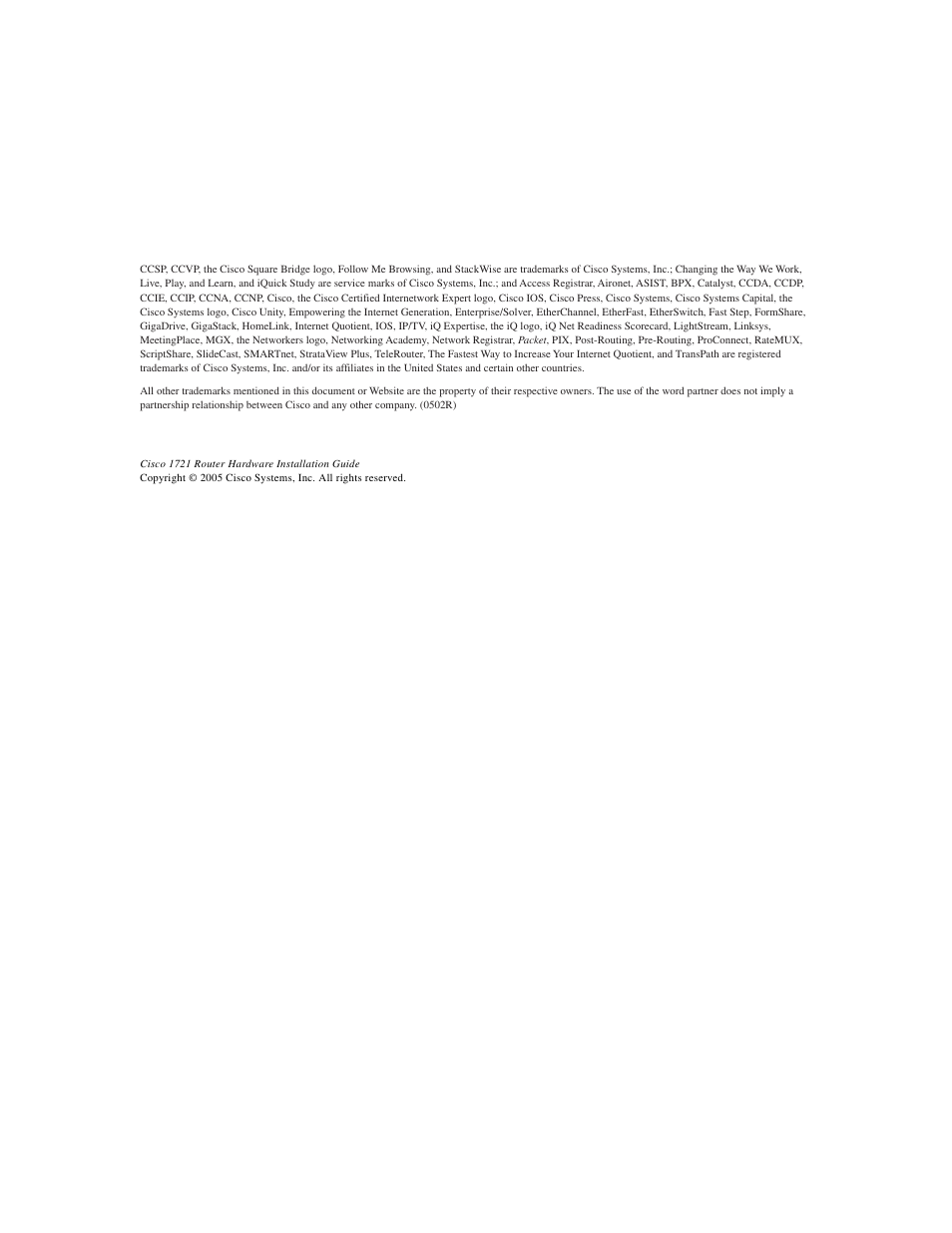 Cisco 1721 User Manual | Page 3 / 92