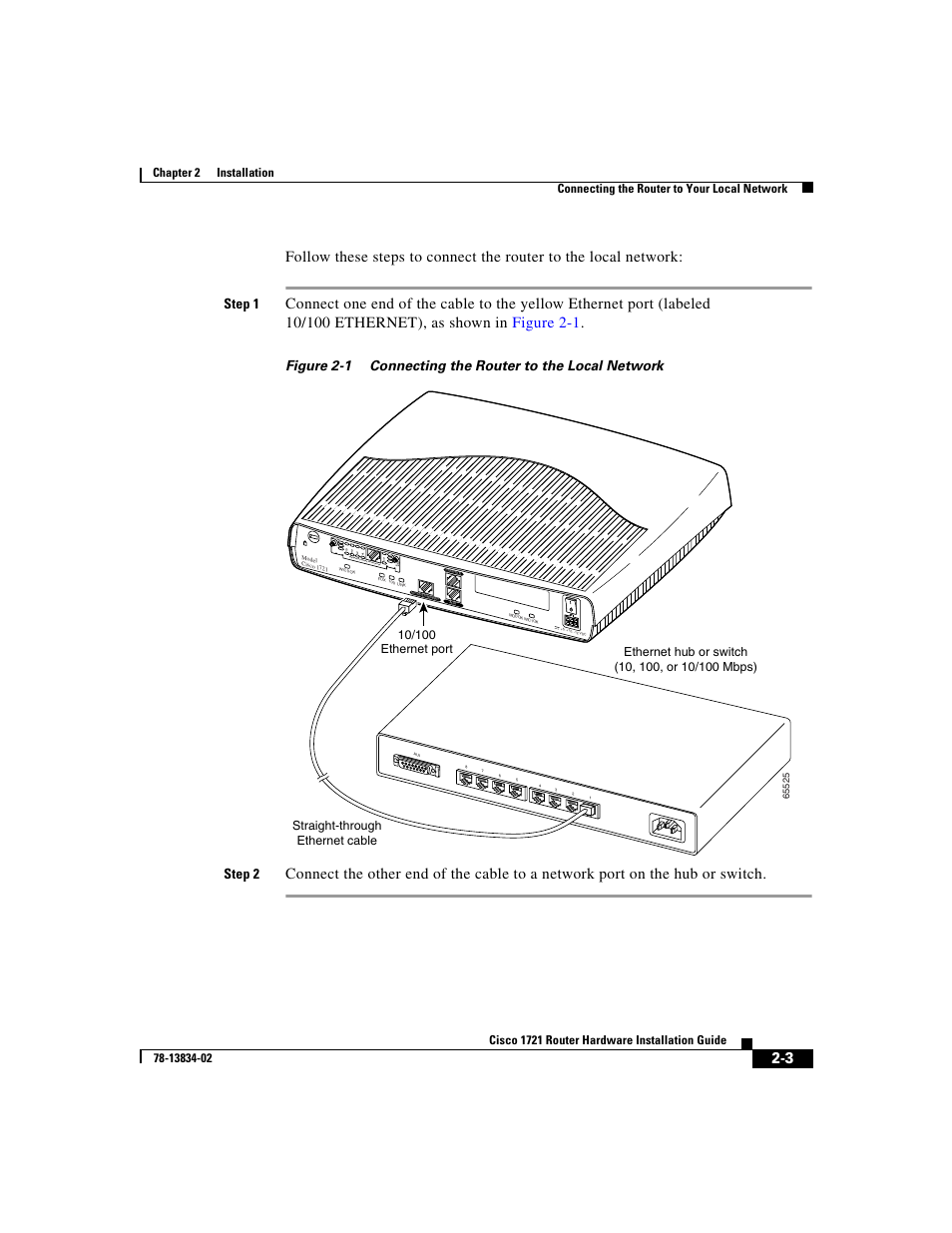 Step 1, See m anua l befo re ins talla tion | Cisco 1721 User Manual | Page 35 / 92
