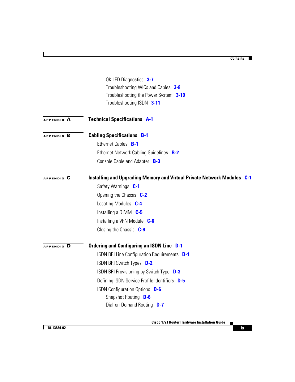Cisco 1721 User Manual | Page 7 / 92