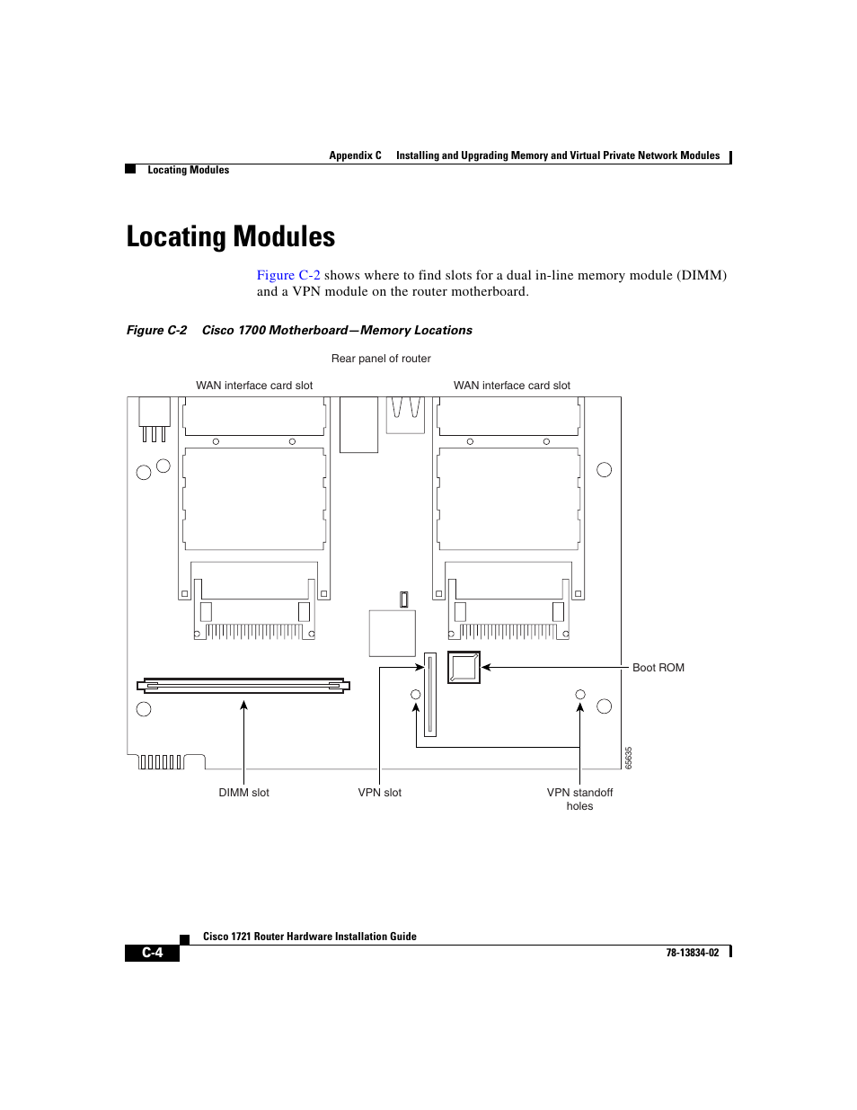 Locating modules | Cisco 1721 User Manual | Page 72 / 92