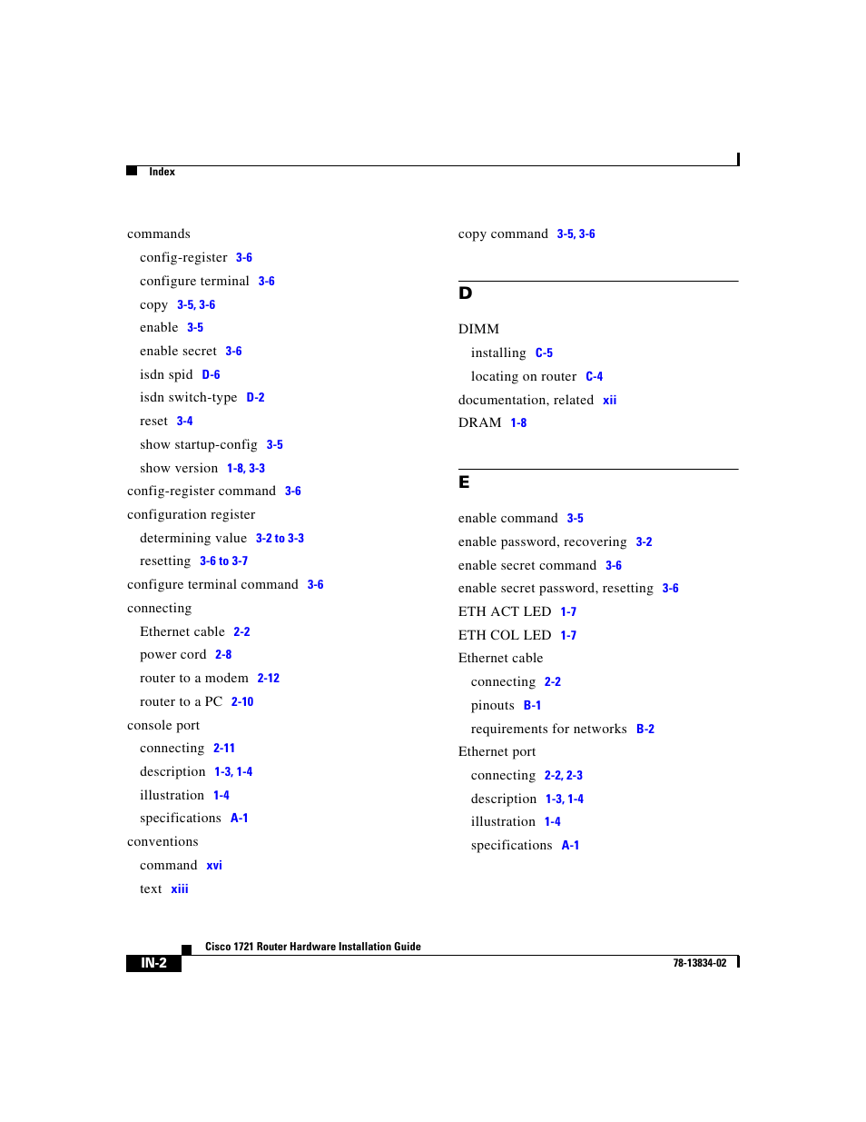 Cisco 1721 User Manual | Page 88 / 92