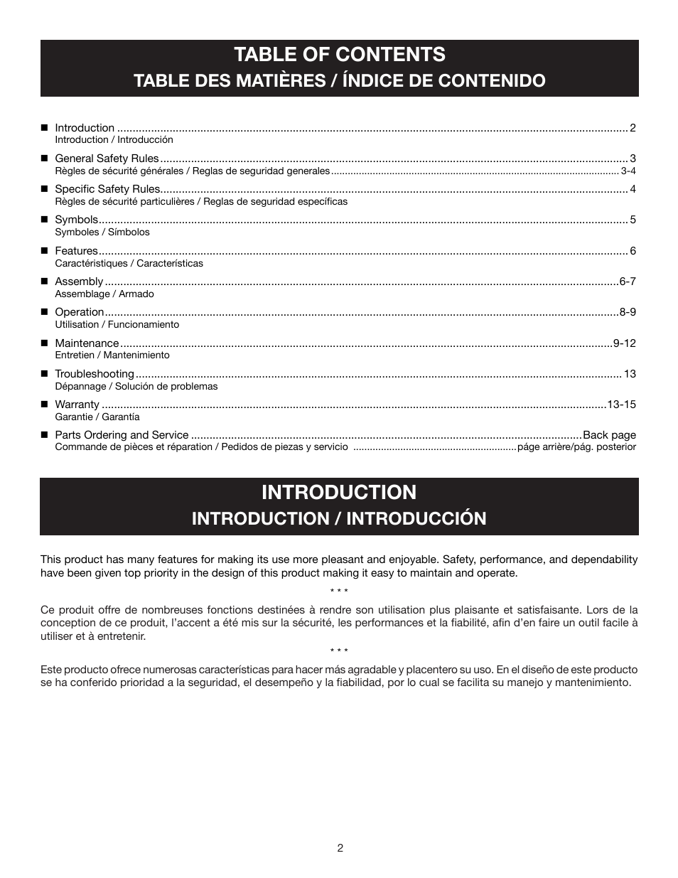 Ryobi RY13015 User Manual | Page 6 / 48