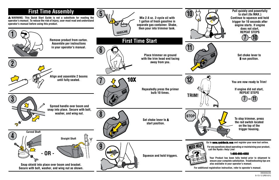 Ryobi RY28120 User Manual | 2 pages