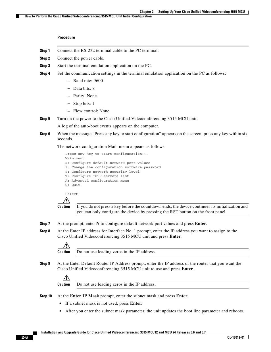 Cisco 3515 MCU24 User Manual | Page 18 / 44