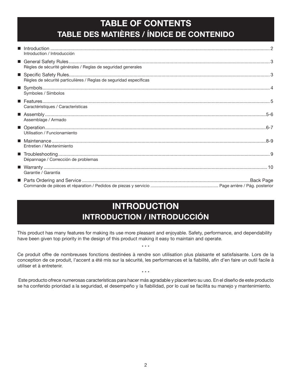 Ryobi RY40220 User Manual | Page 2 / 28