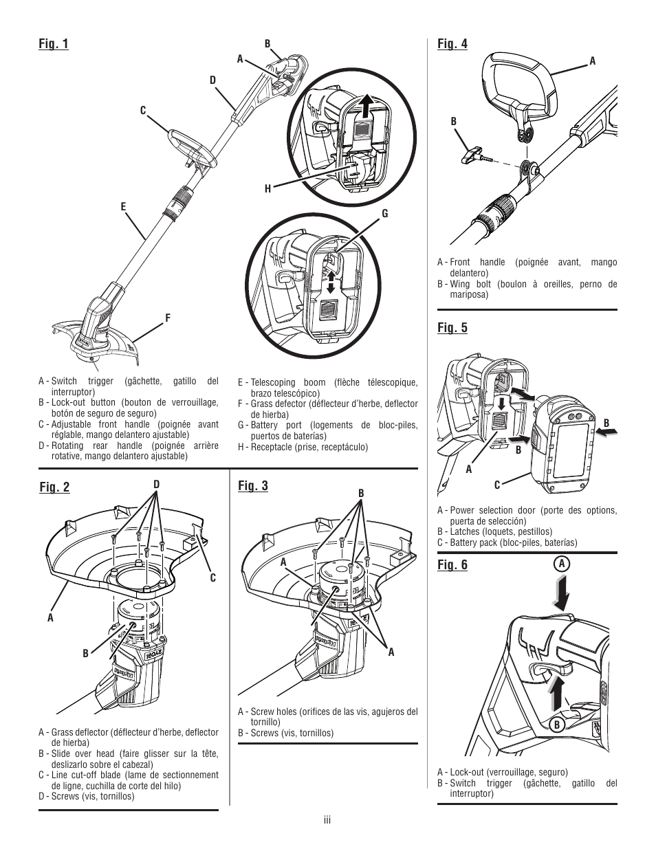 Ryobi P2200 User Manual | Page 3 / 44