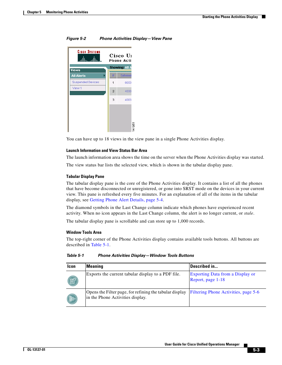 Figure 5-2, Ne. see, Tabular | Launch, Window | Cisco OL-13127-01 User Manual | Page 3 / 6