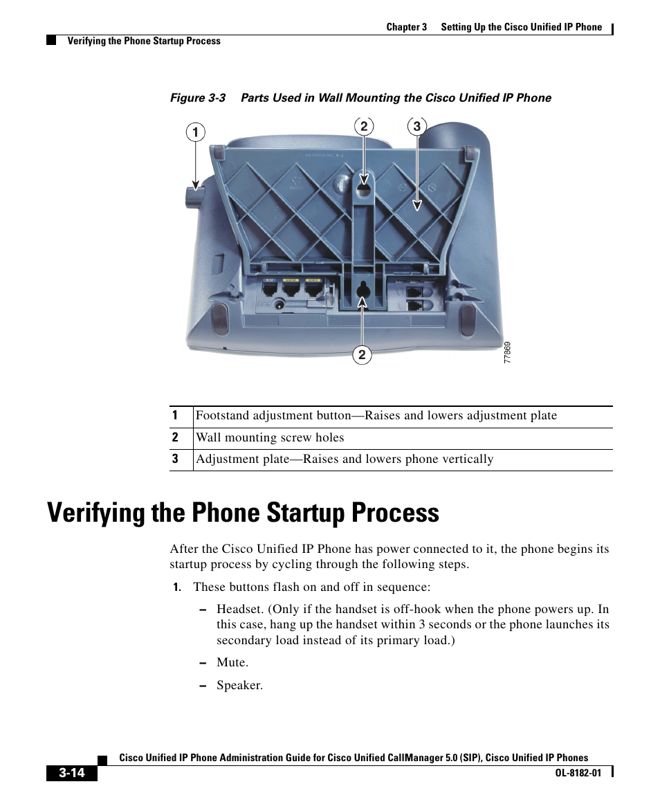 Verifying the phone startup process | Cisco 7971G User Manual | Page 14 / 18