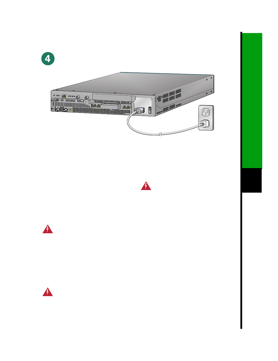 Connect the power, Connect the cisco 7120 series ac power supply, Warning | The ac power supply has double pole/neutral fusing | Cisco 7100 Series User Manual | Page 15 / 24