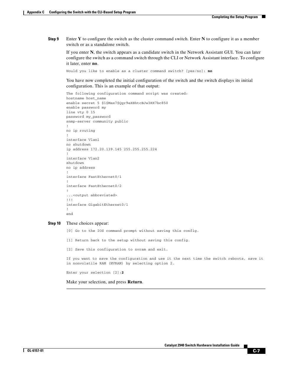 Cisco 2940 User Manual | Page 75 / 82
