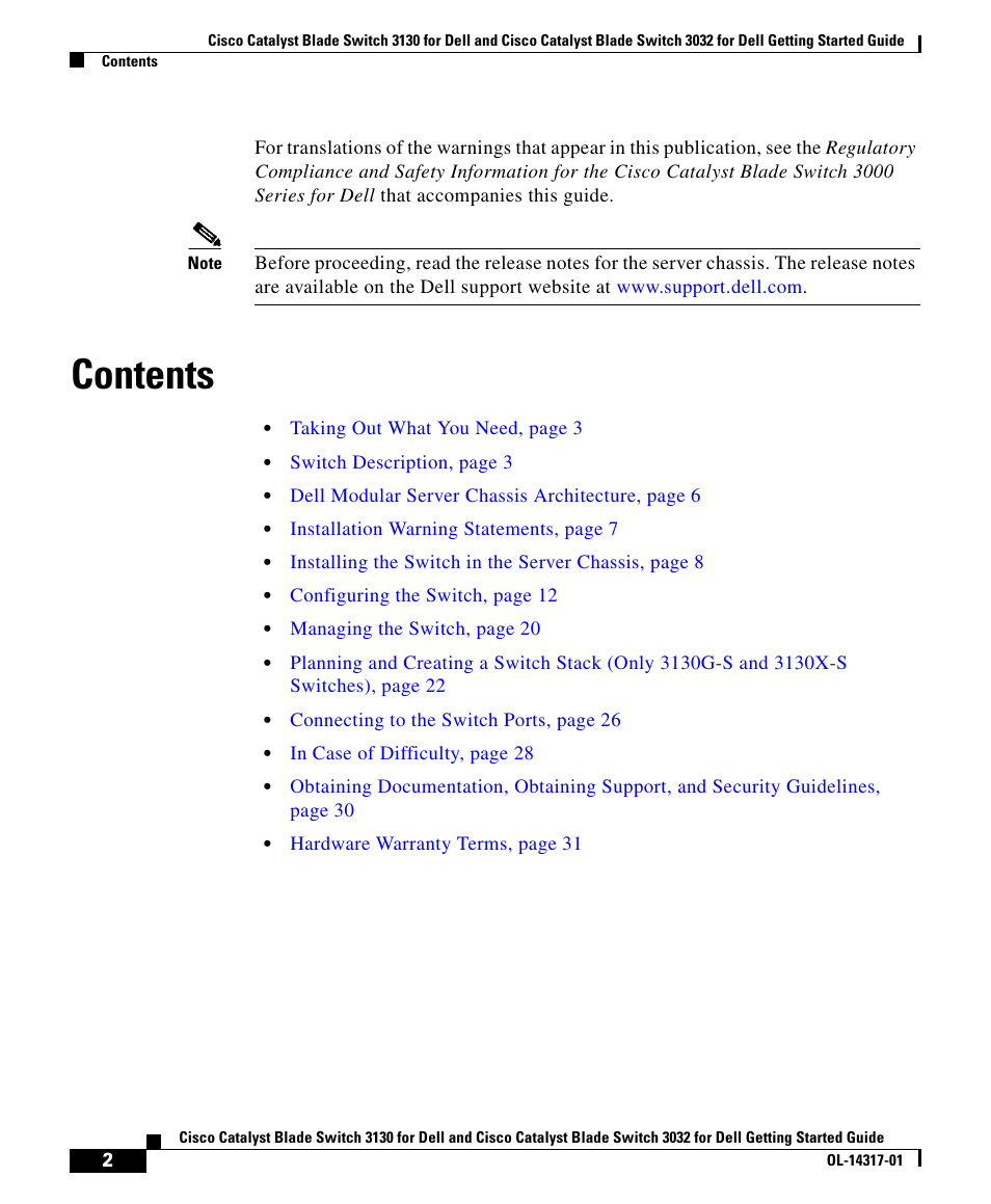 Cisco 3032 User Manual | Page 2 / 34