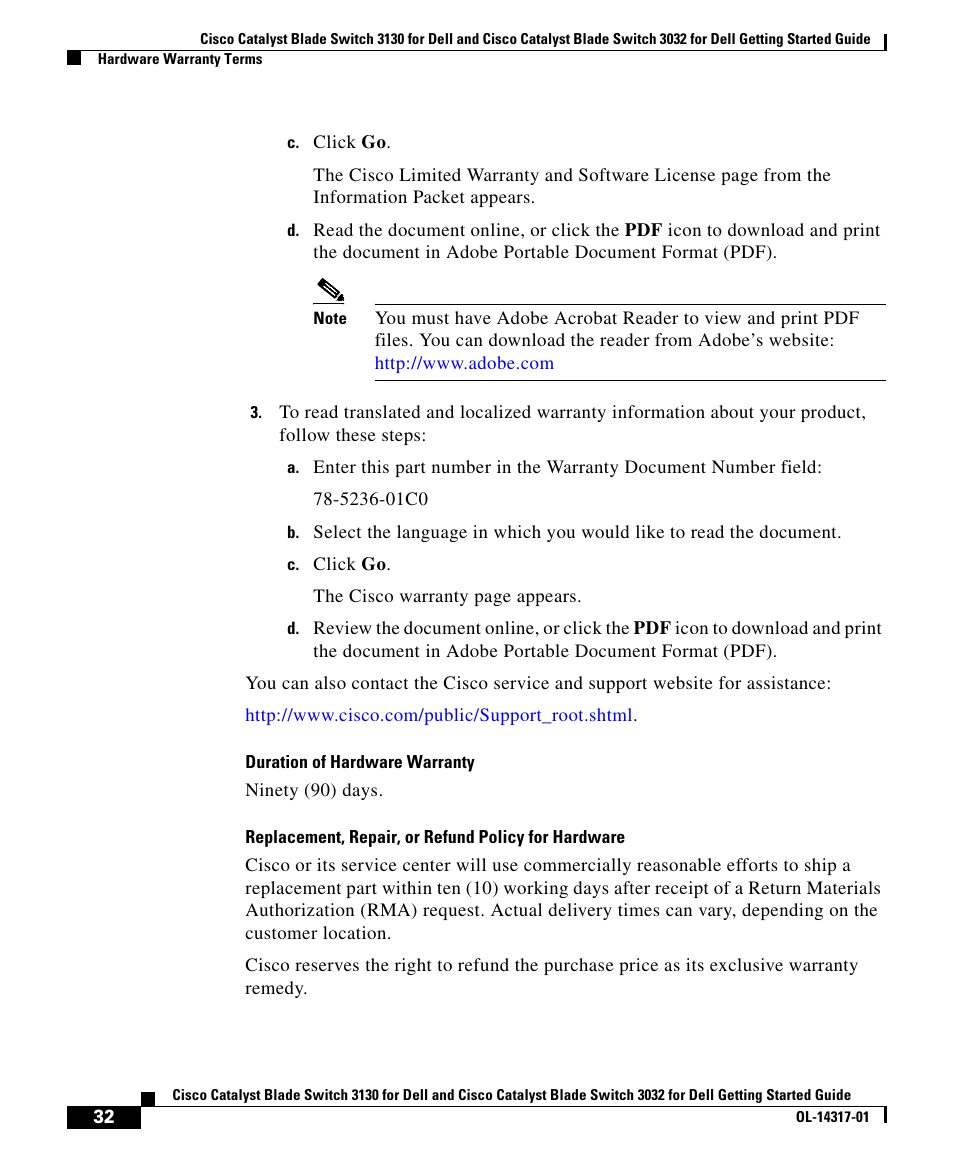 Cisco 3032 User Manual | Page 32 / 34