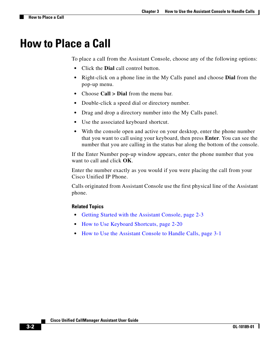 How to place a call | Cisco OL-10189-01 User Manual | Page 2 / 10