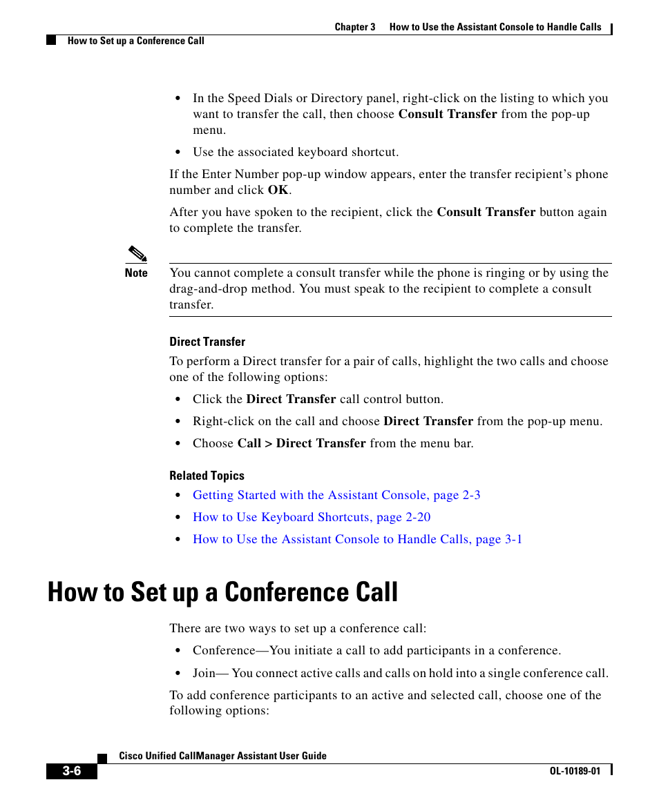 How to set up a conference call | Cisco OL-10189-01 User Manual | Page 6 / 10