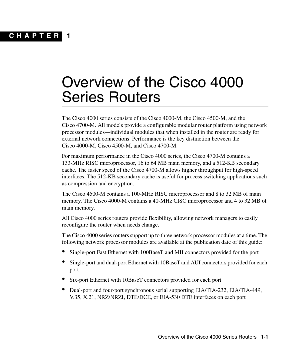 Cisco 4000 User Manual | 18 pages