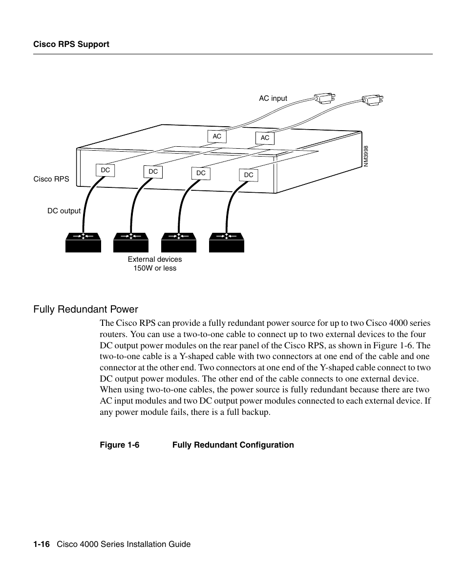 Fully redundant power | Cisco 4000 User Manual | Page 16 / 18