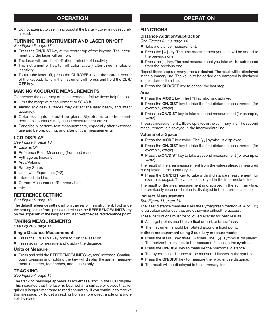 Operation | Ryobi RP4011 User Manual | Page 3 / 16