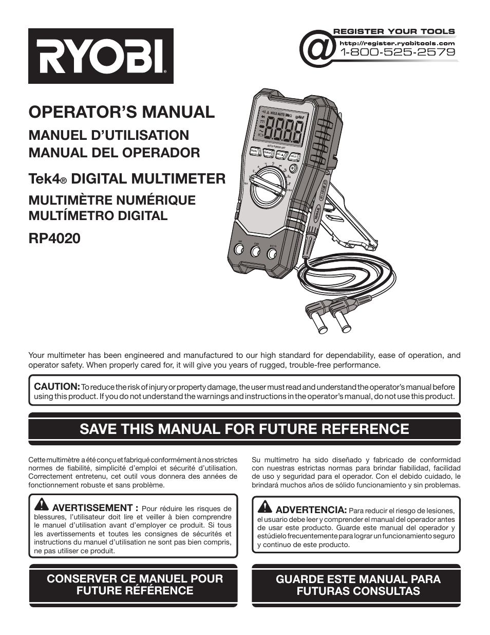 Ryobi RP4020 User Manual | 40 pages