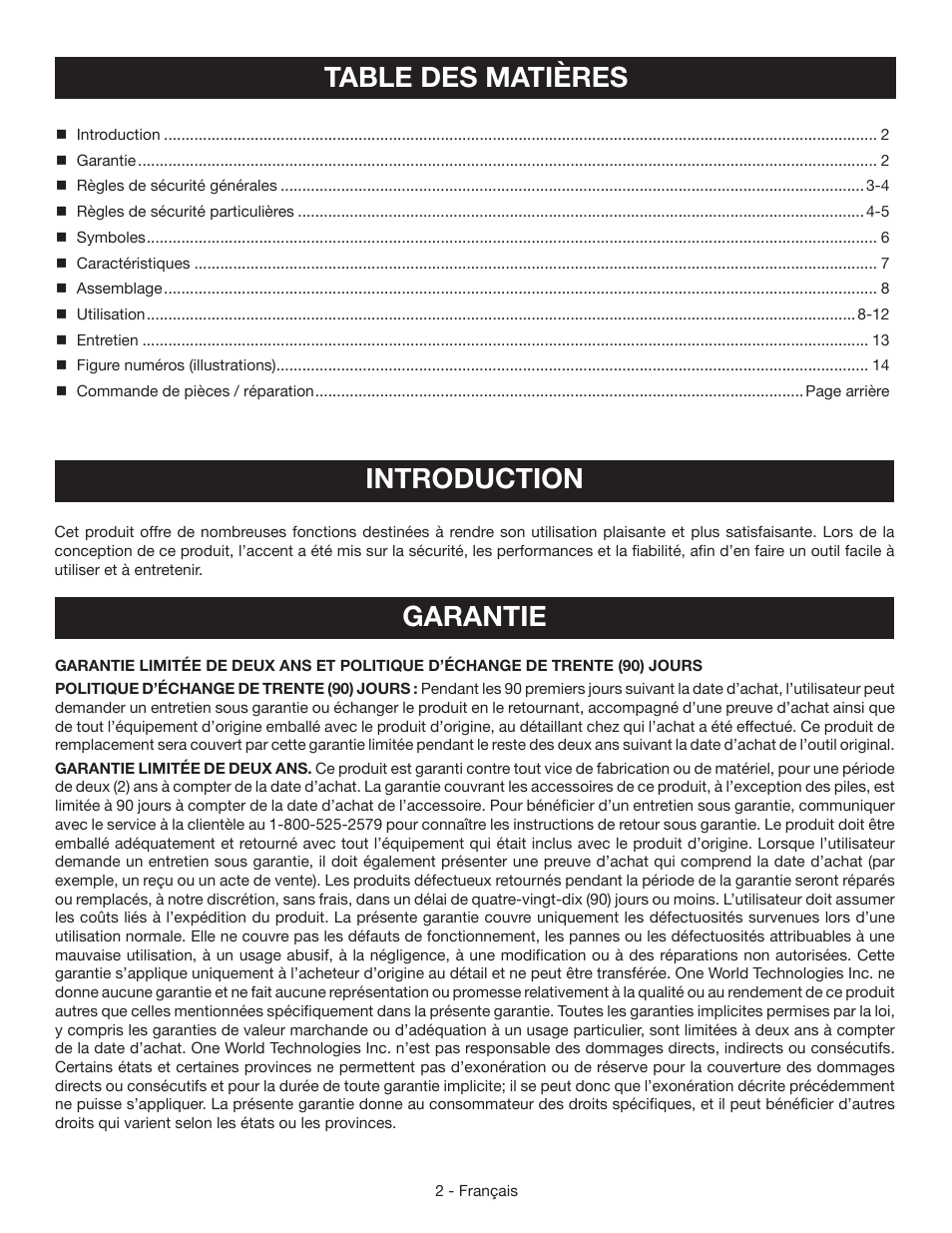 Ryobi RP4020 User Manual | Page 14 / 40