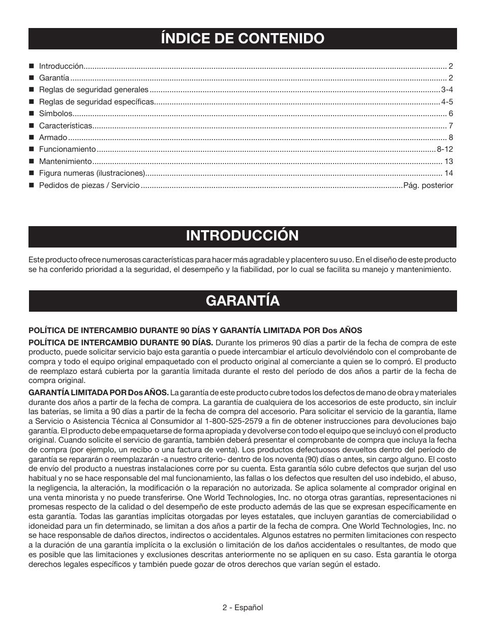 Ryobi RP4020 User Manual | Page 26 / 40