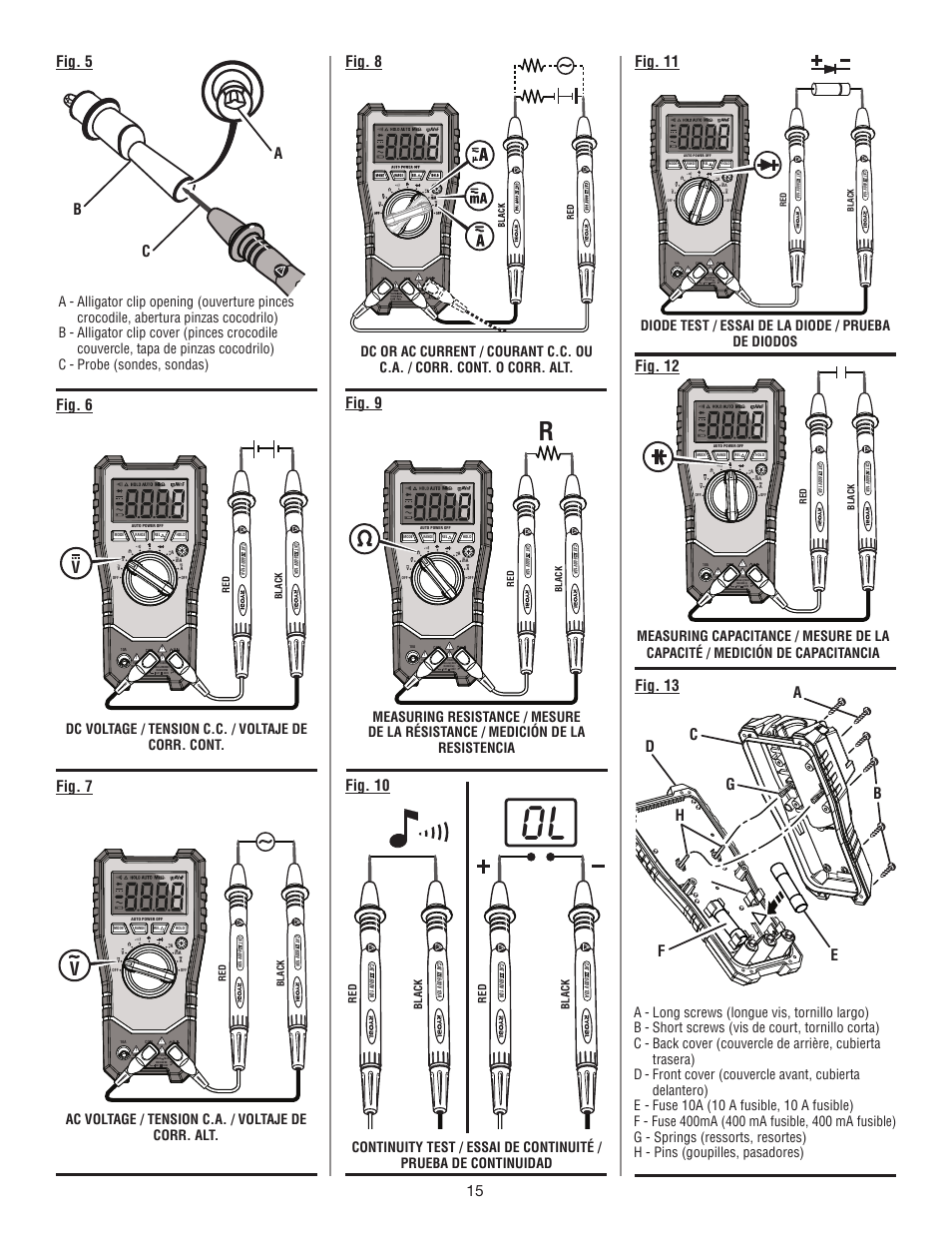 Fig. 5, Black red black red | Ryobi RP4020 User Manual | Page 39 / 40