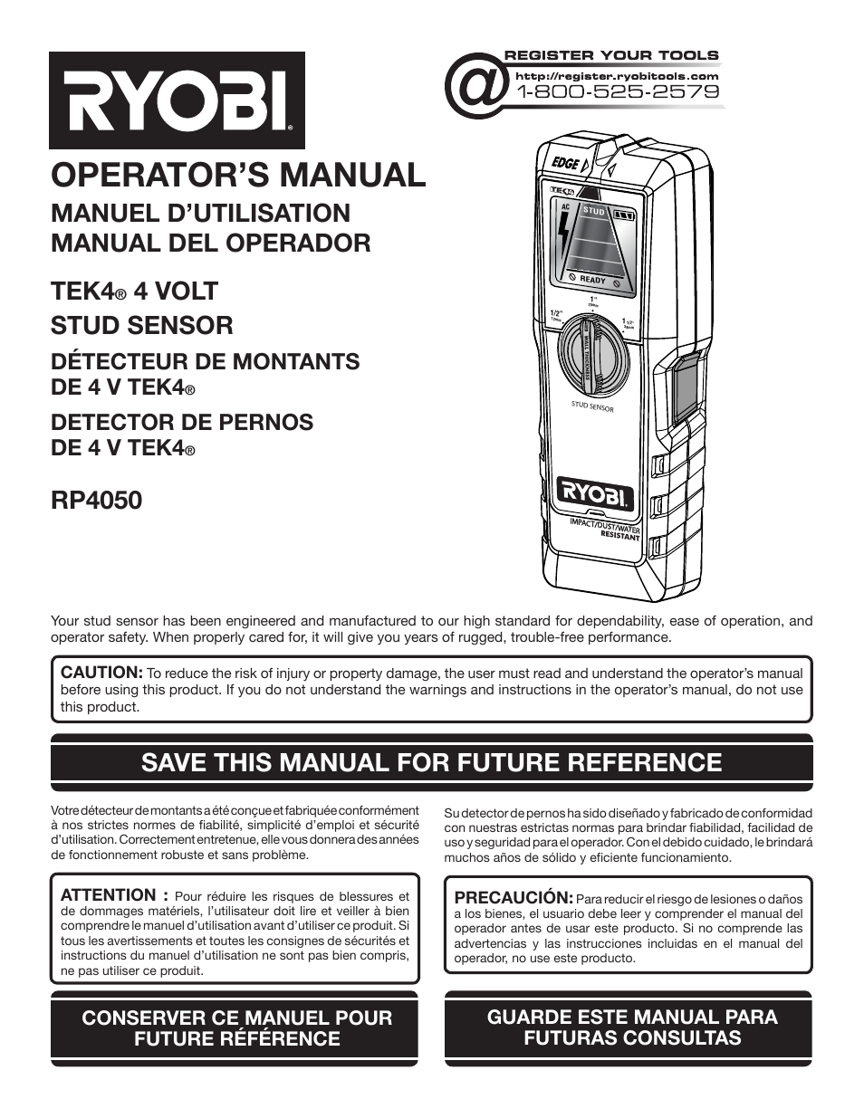 Ryobi RP4050 User Manual | 24 pages