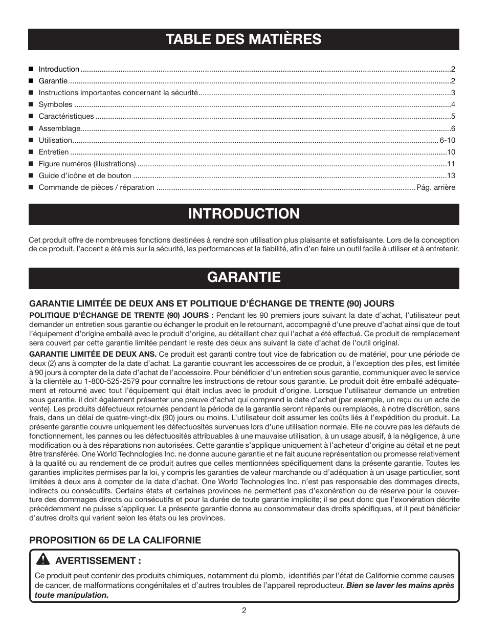 Ryobi RP4200 User Manual | Page 11 / 32