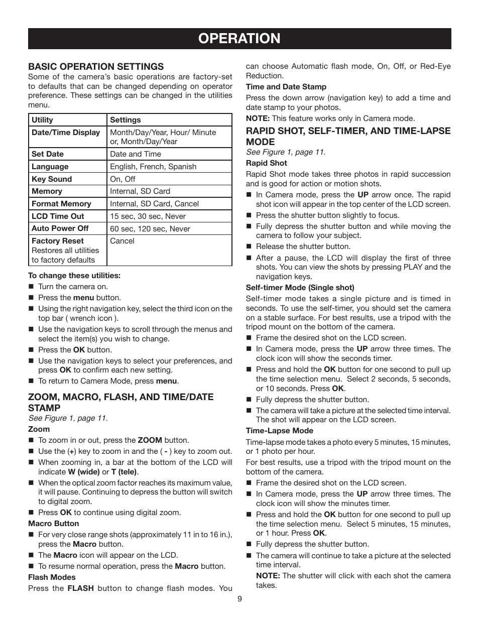 Operation | Ryobi RP4200 User Manual | Page 9 / 32