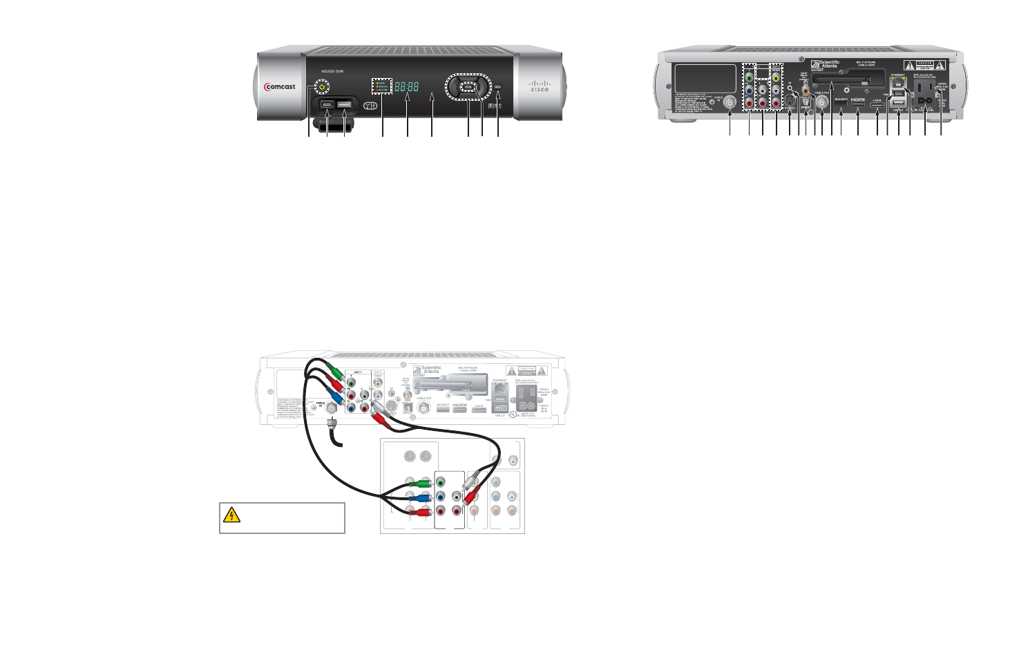 Welcome, Safety first, Explorer eclub | Watch tv, Performance tips, Explorer rng 200 dvr back panel, U.s. patents, No picture, No color, No sound | Cisco RNG200 User Manual | Page 2 / 2