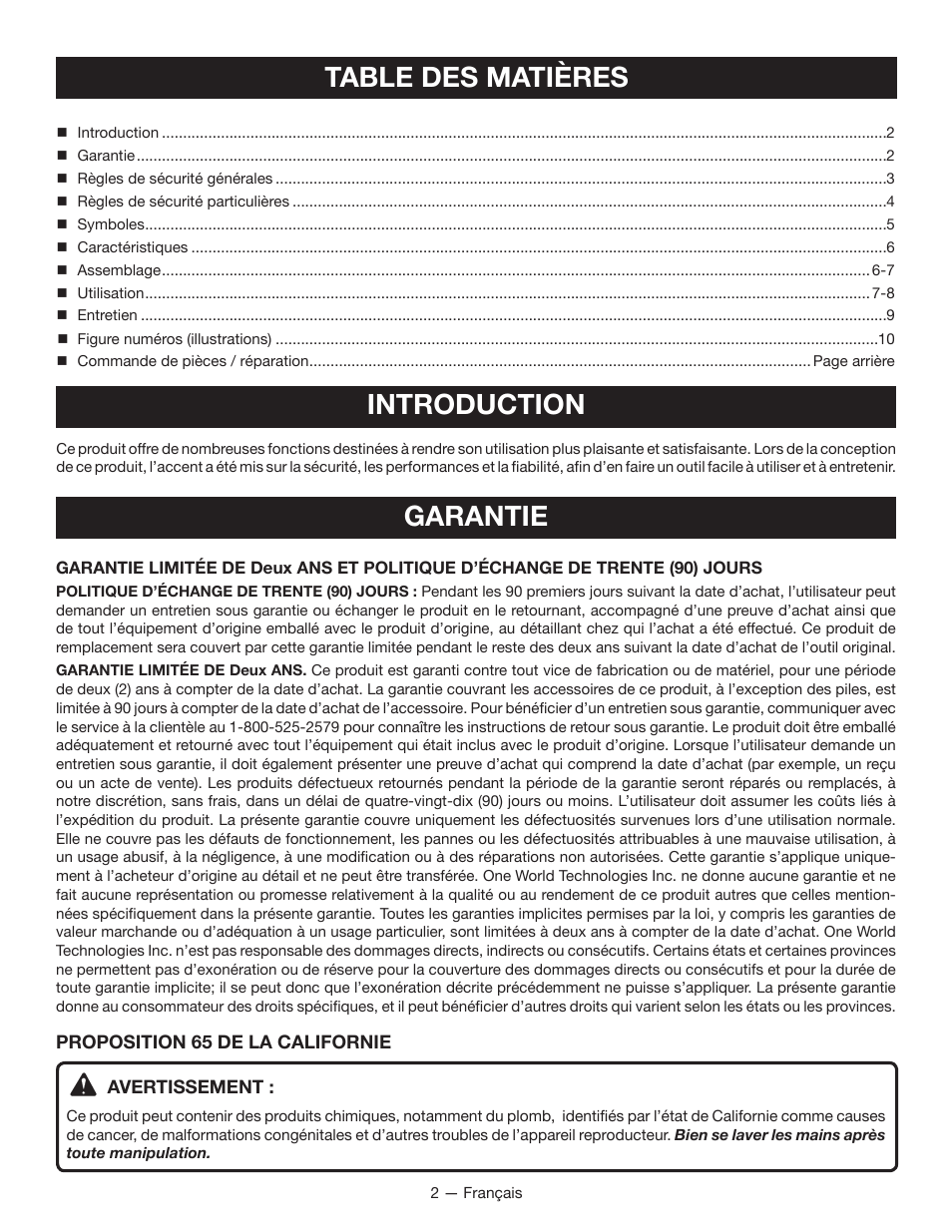 Ryobi RP4300 User Manual | Page 10 / 28