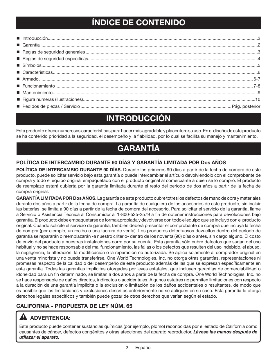 Ryobi RP4300 User Manual | Page 18 / 28