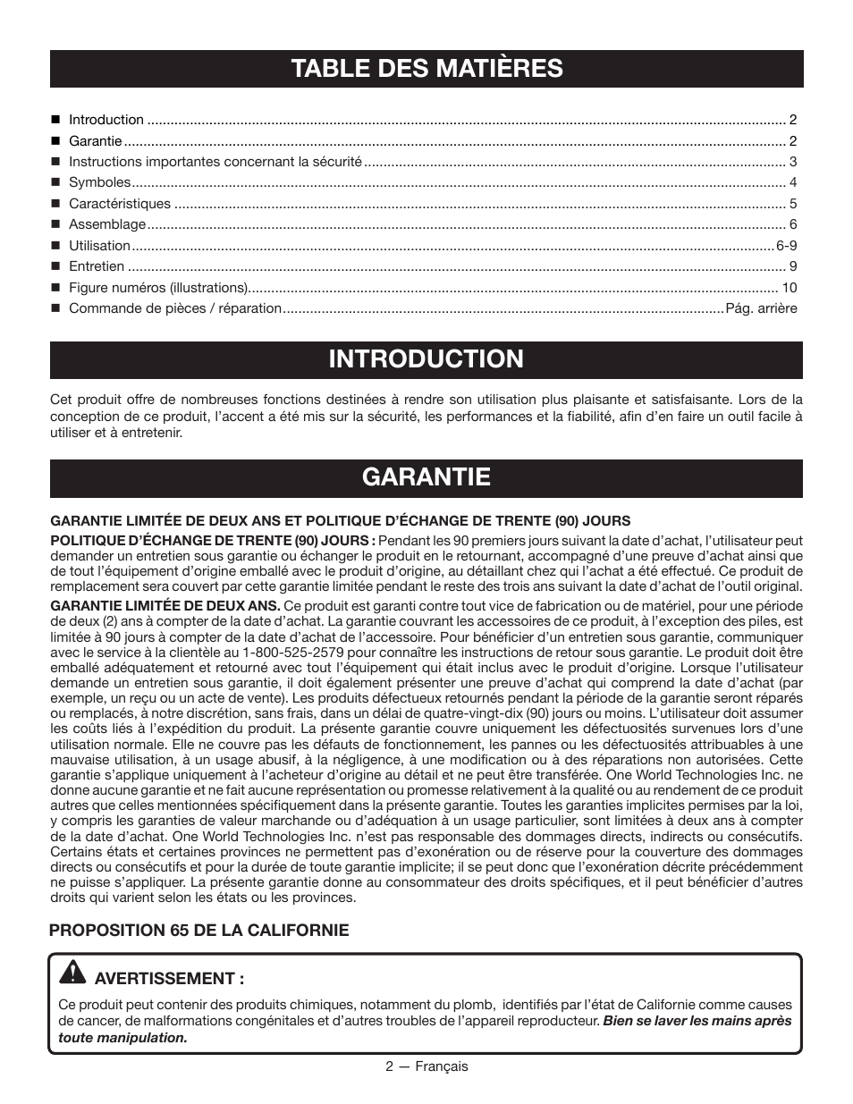 Ryobi RP4510 User Manual | Page 10 / 28