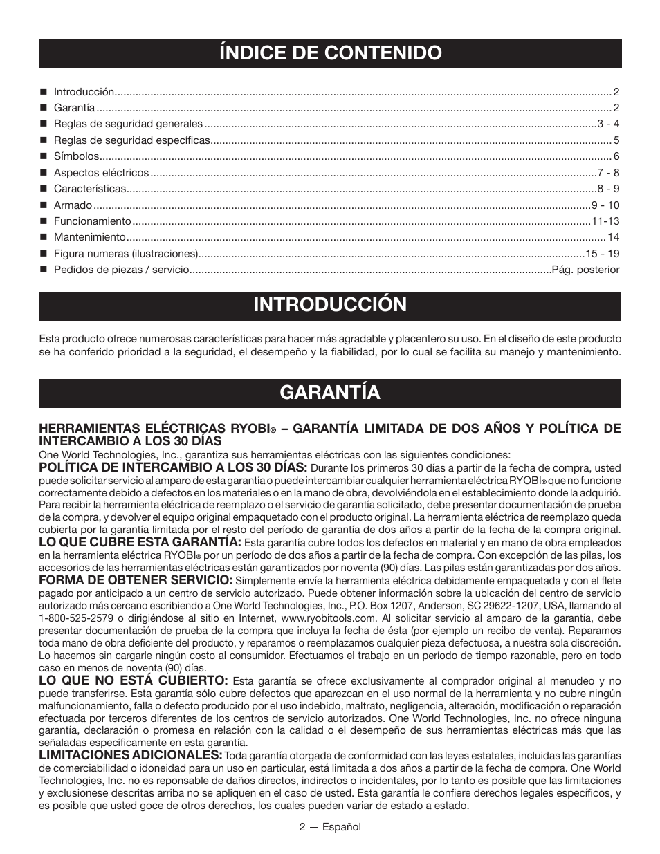Ryobi WS720 User Manual | Page 25 / 44