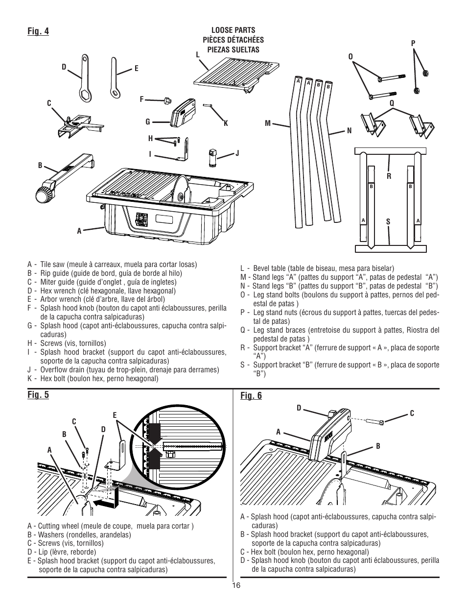 Ryobi WS720 User Manual | Page 39 / 44