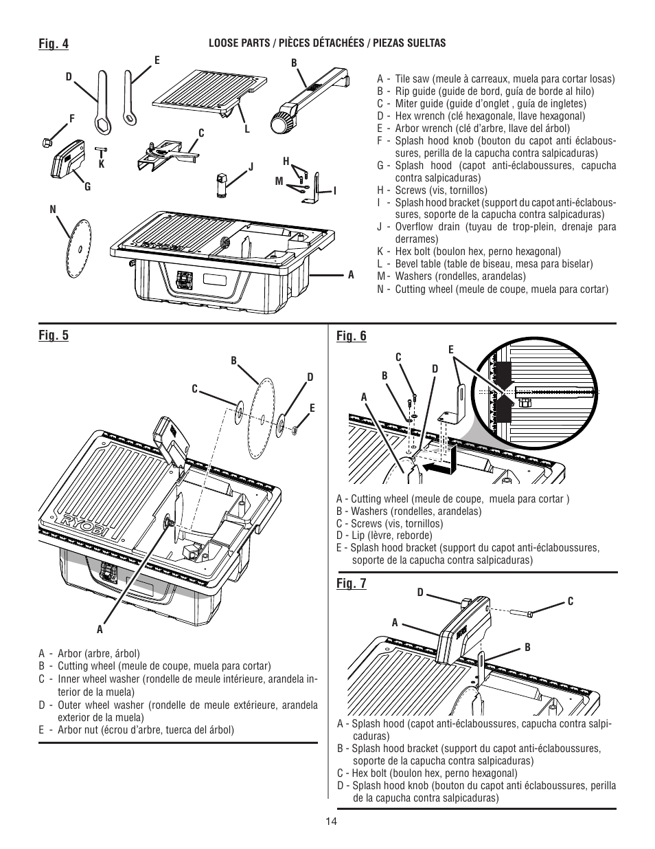 Ryobi WS721 User Manual | Page 36 / 40
