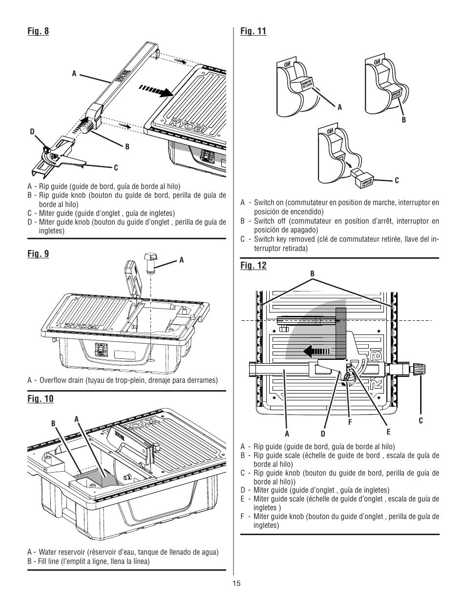 Ryobi WS721 User Manual | Page 37 / 40