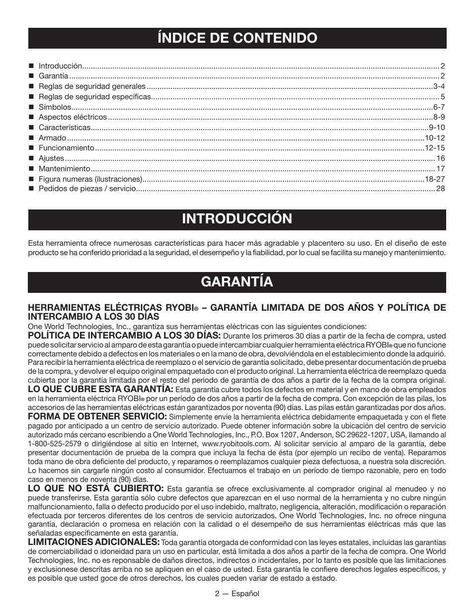 Ryobi WS750L User Manual | Page 34 / 60
