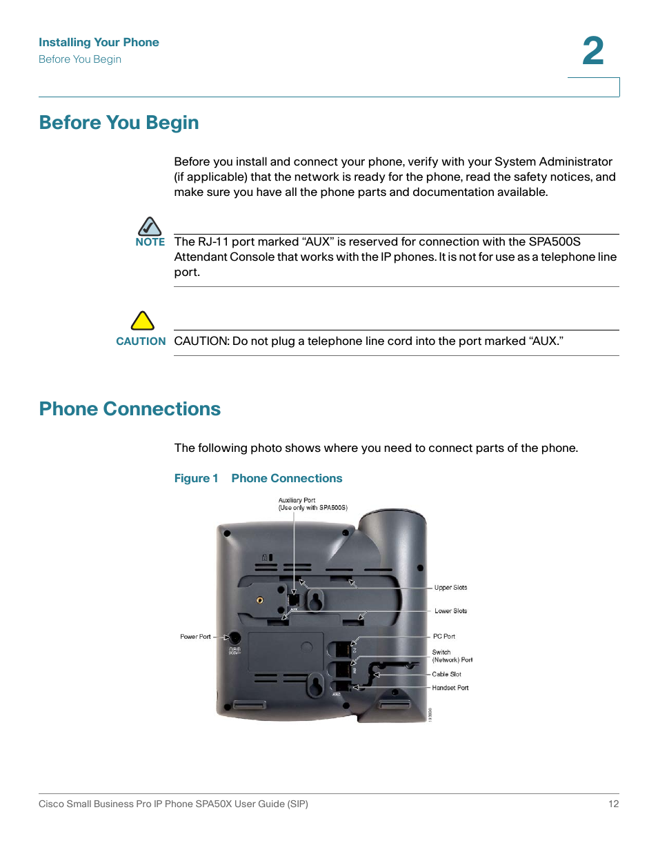 Before you begin, Phone connections | Cisco 509G User Manual | Page 19 / 94