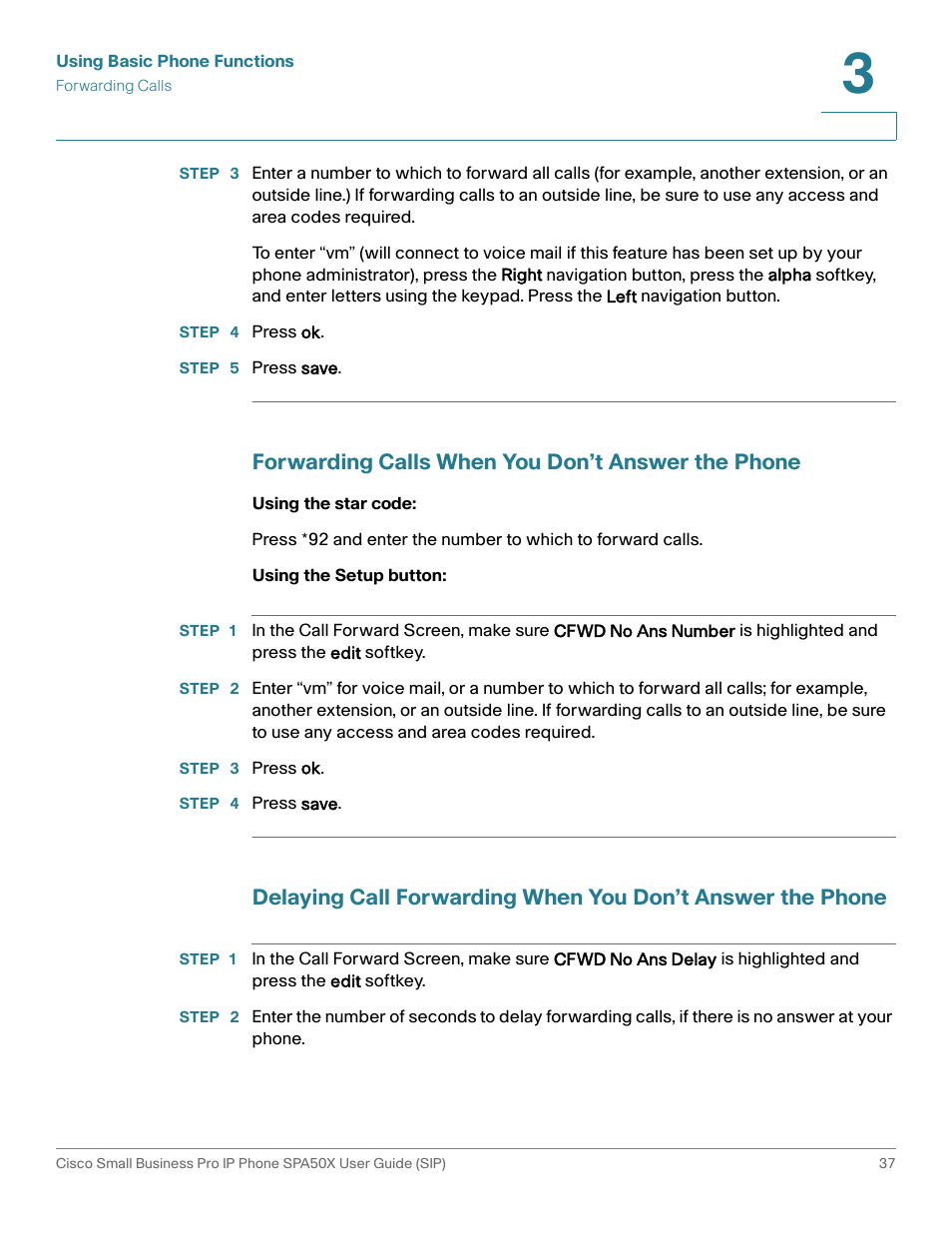 Forwarding calls when you don’t answer the phone | Cisco 509G User Manual | Page 44 / 94
