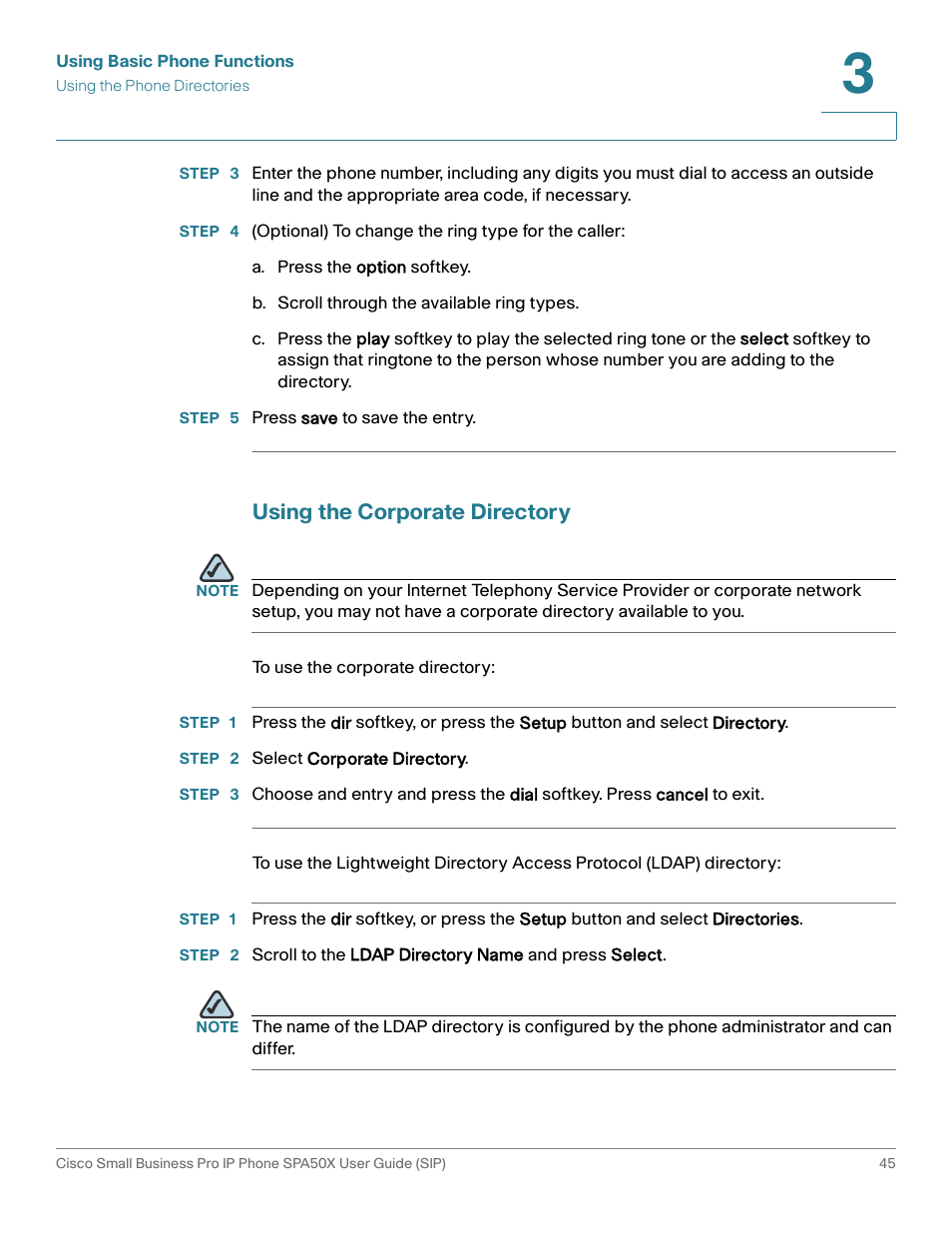 Using the corporate directory | Cisco 509G User Manual | Page 52 / 94