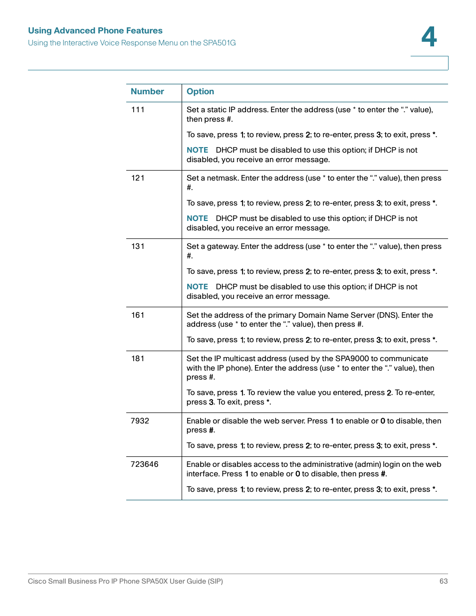 Cisco 509G User Manual | Page 70 / 94