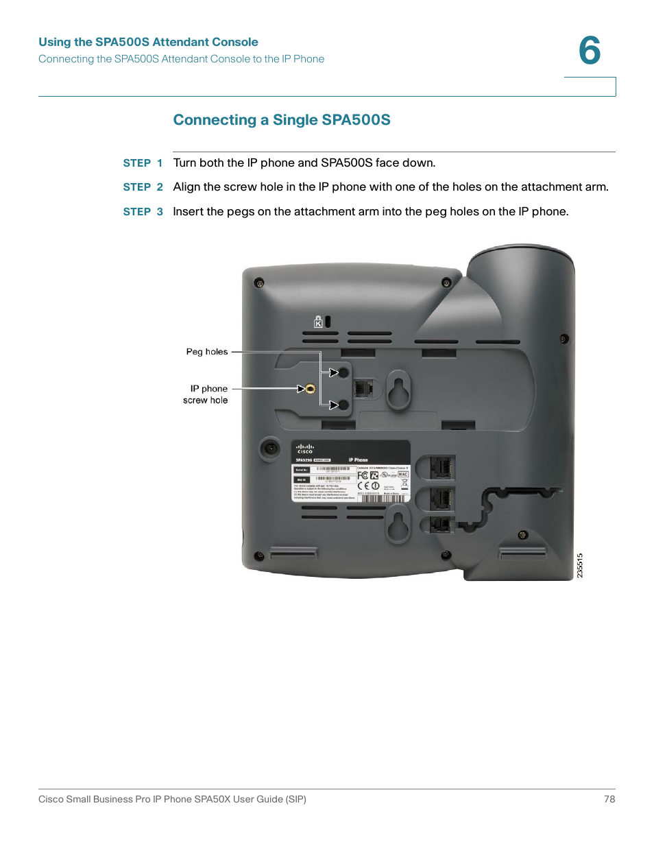 Connecting a single spa500s | Cisco 509G User Manual | Page 85 / 94