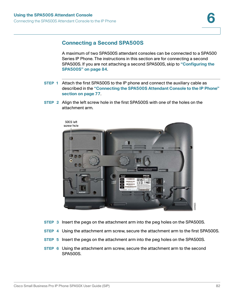 Connecting a second spa500s | Cisco 509G User Manual | Page 89 / 94