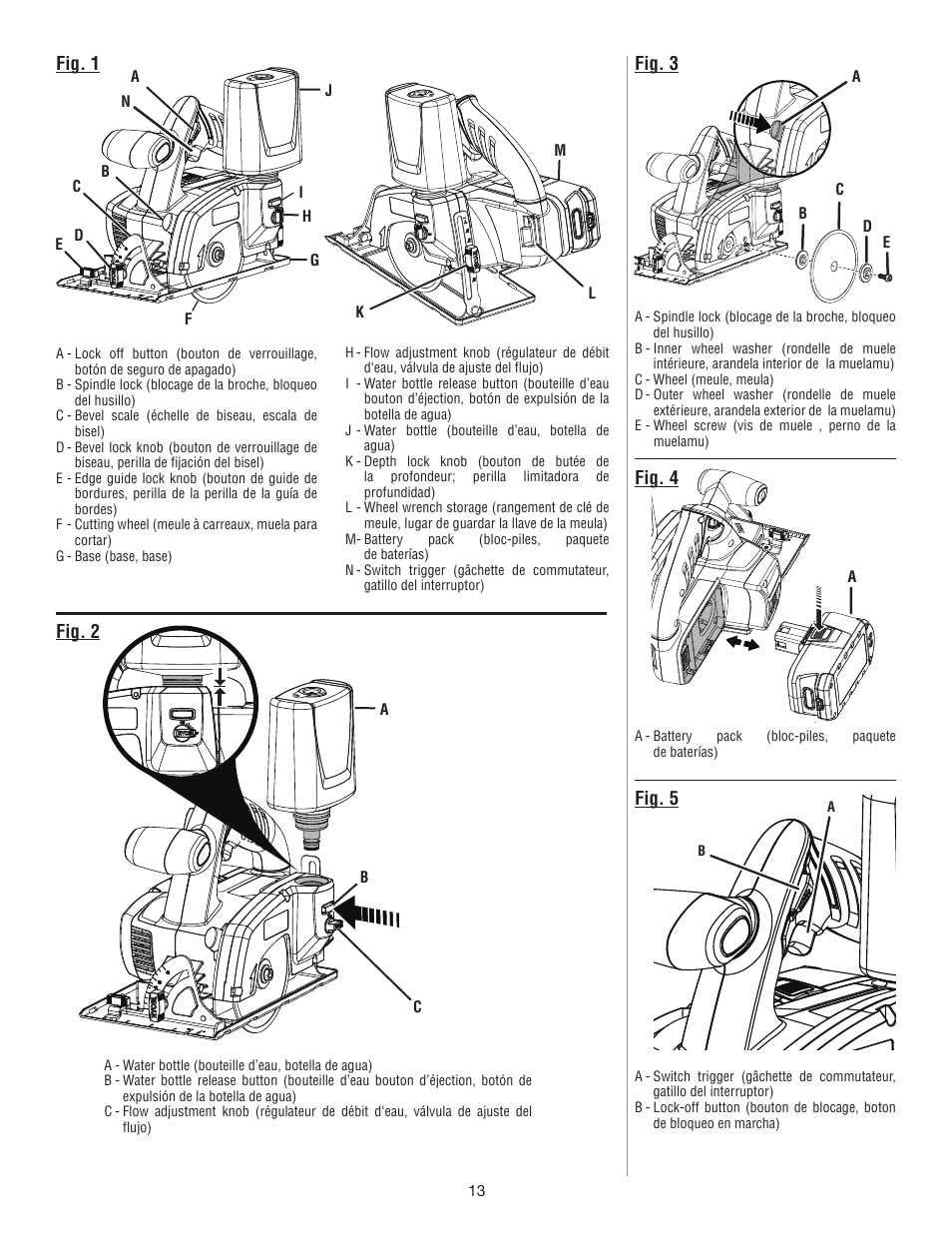 Ryobi P580 User Manual | Page 35 / 40