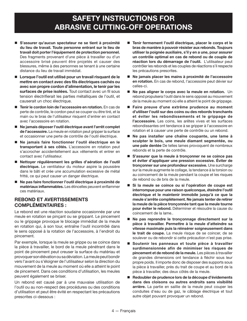Ryobi TC401 User Manual | Page 17 / 44