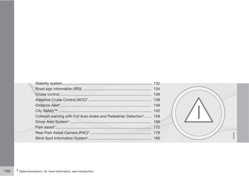 Volvo 2013 XC70 User Manual | Page 132 / 382
