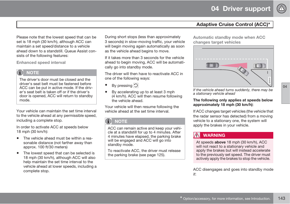 04 driver support | Volvo 2013 XC70 User Manual | Page 145 / 382