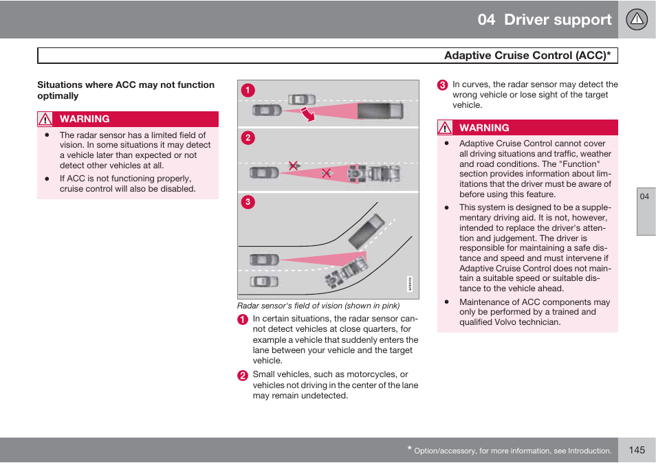 04 driver support | Volvo 2013 XC70 User Manual | Page 147 / 382