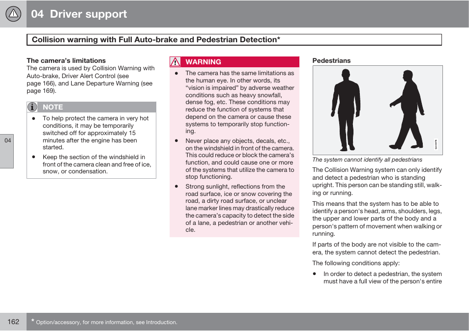 04 driver support | Volvo 2013 XC70 User Manual | Page 164 / 382