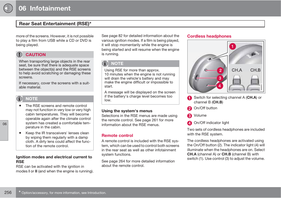 06 infotainment | Volvo 2013 XC70 User Manual | Page 258 / 382